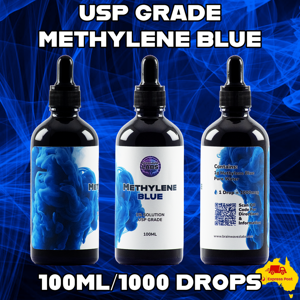Methylene Blue | USP Grade 1% Solution | 100ML / 1g | Ultra High Purity image 0